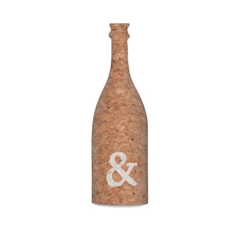 Letter & printed on a mini cork champagne bottle  
