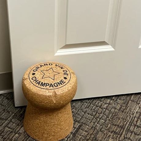 Giant Champagne Cork Door Stop, 20% OFF