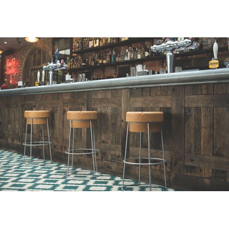 Tall Bar stools used in a hotel bar