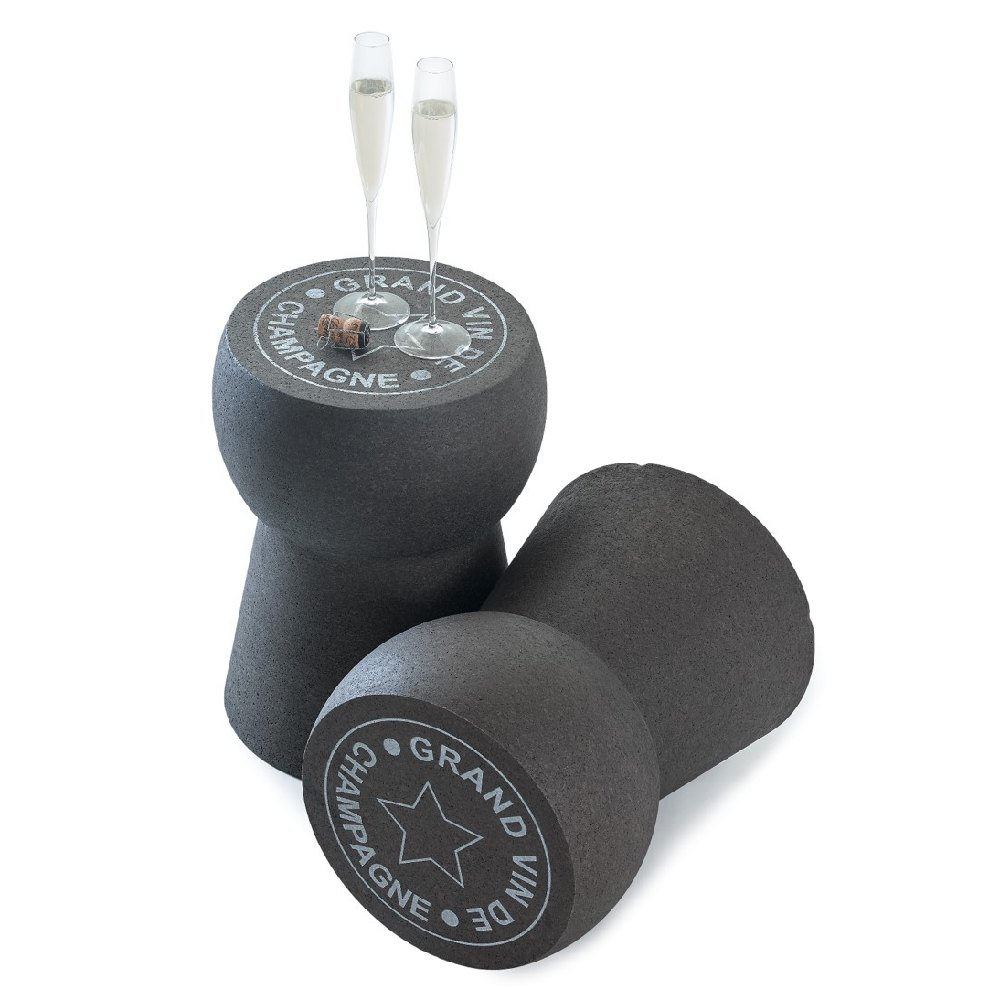 Giant Champagne Cork Side Table 'Grand Vin de Champagne' artwork