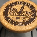 oily rag custom stool with cork top
