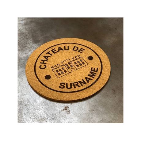 personalised cork coasters for glasses