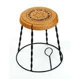 This giant muselet has a steel base and cork top