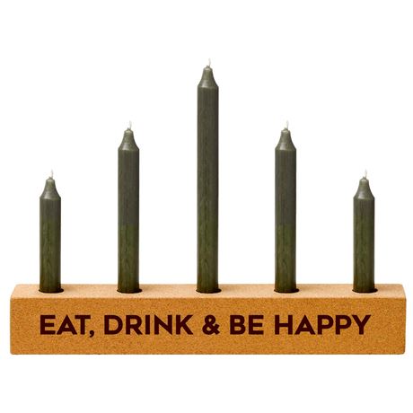 personalised cork candle holder for party