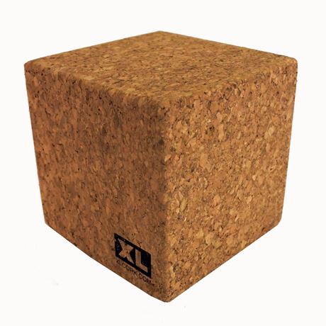 cool solid cork cube