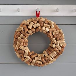 Celebratory Wine Cork Door Wreath 