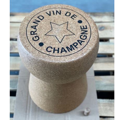 Giant Champagne Cork Cork Side Table
