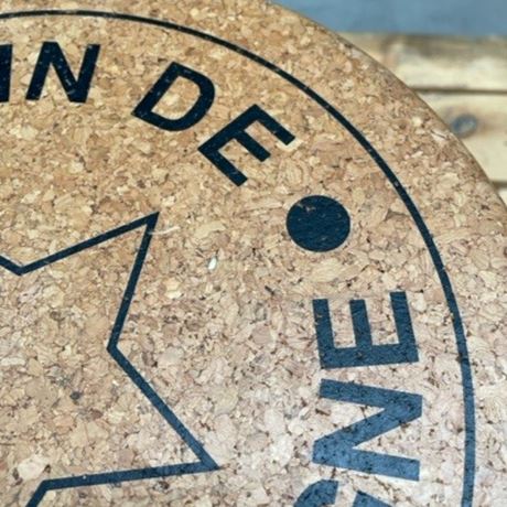 Giant Champagne Cork Cork Side Table