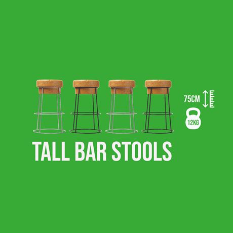 Tall Champagne Cork Bar/Breakfast Bar Stools - Silver frame 