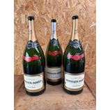 3 HUGE 6000ml (Methuselah) Laurent Perrier Jouet Champagne Bottles