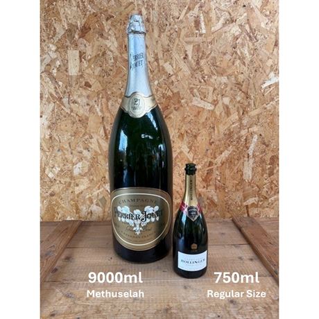 HUGE 9000ml (Salmanzar) Perrier Jouet Champagne Bottle